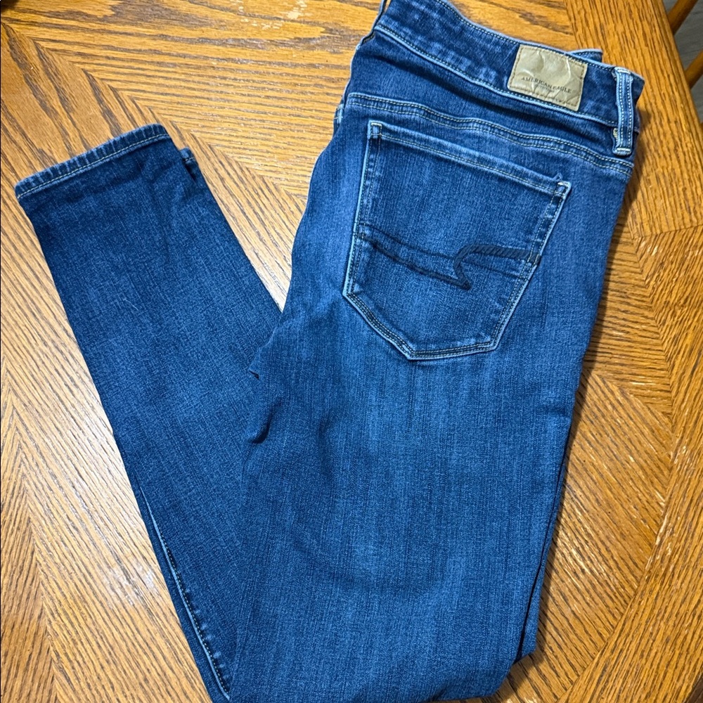 American Eagle Outfitters Dark Blue Skinny Jeans